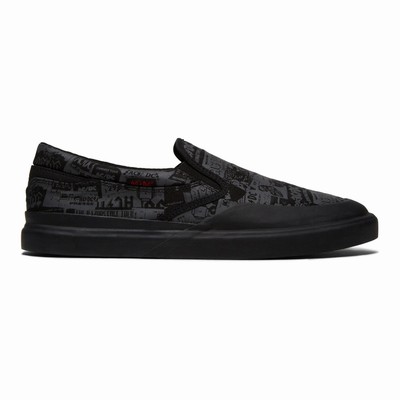 DC Infinite AC/DC Men's Black Sneakers Australia Online TNM-693